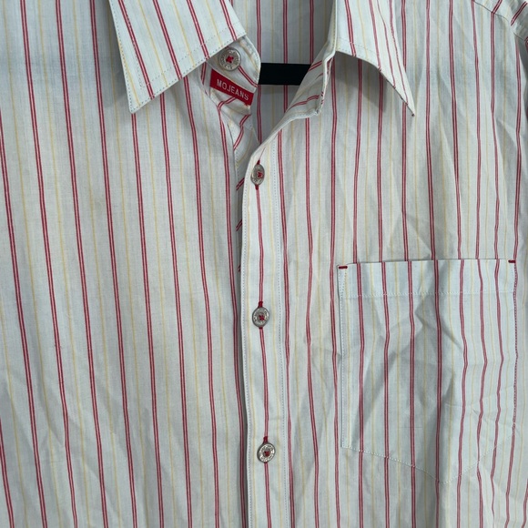 Men's Striped Shirt - Multicolor with embroidered back Mojeans XL embroidered - Picture 3 of 9